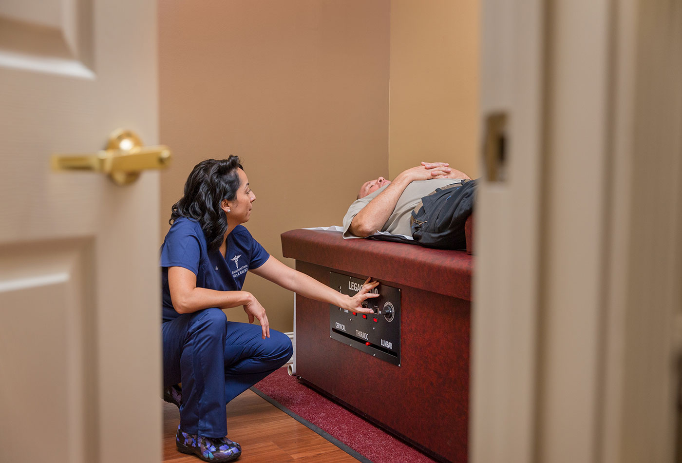 nurse with patient